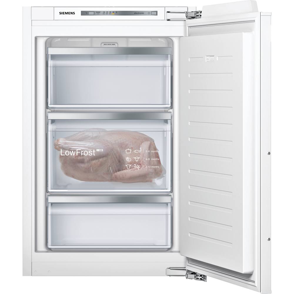 GI21VADE0 iQ500, Einbau-Gefrierschrank, 87.4 x 55.8 cm, Flachscharnier mit Softeinzug